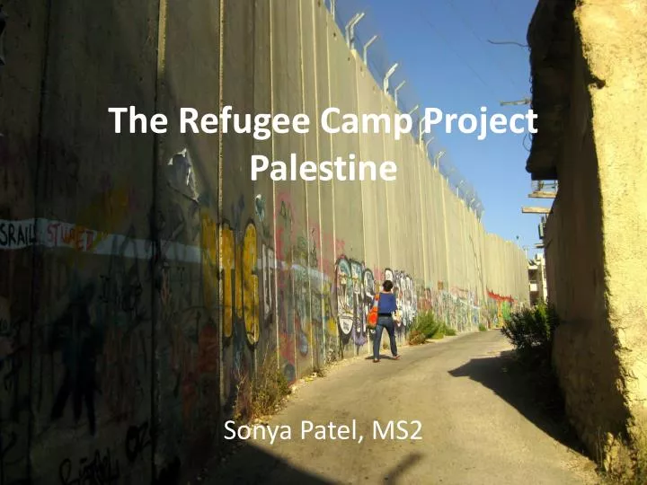 the refugee camp project palestine