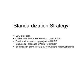 Standardization Strategy