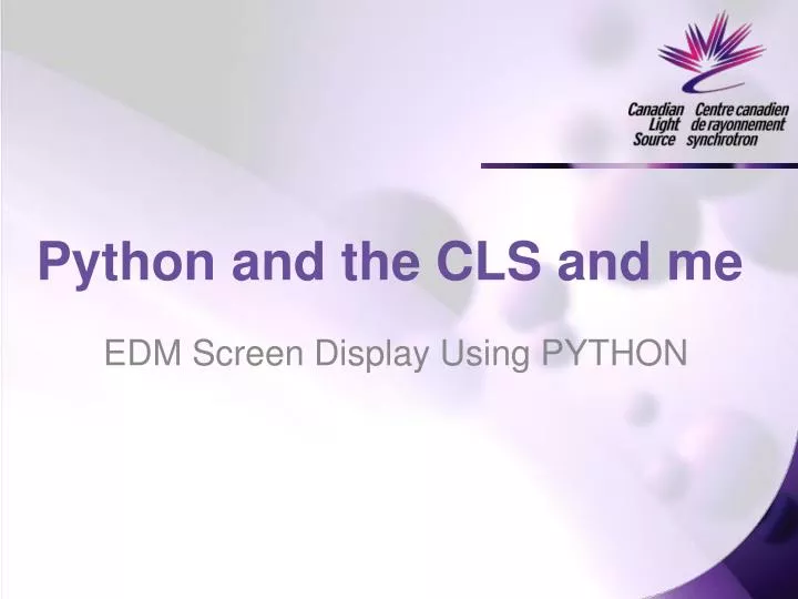 python and the cls and me