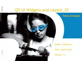 QT UI Widgets and Layout_2S