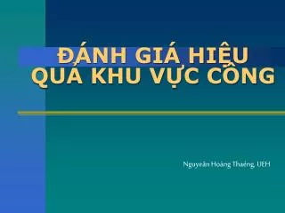 nh gi hi u qu khu v c c ng
