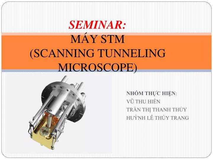 seminar m y stm scanning tunneling microscope