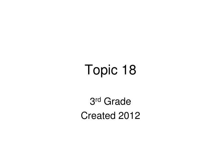 topic 18