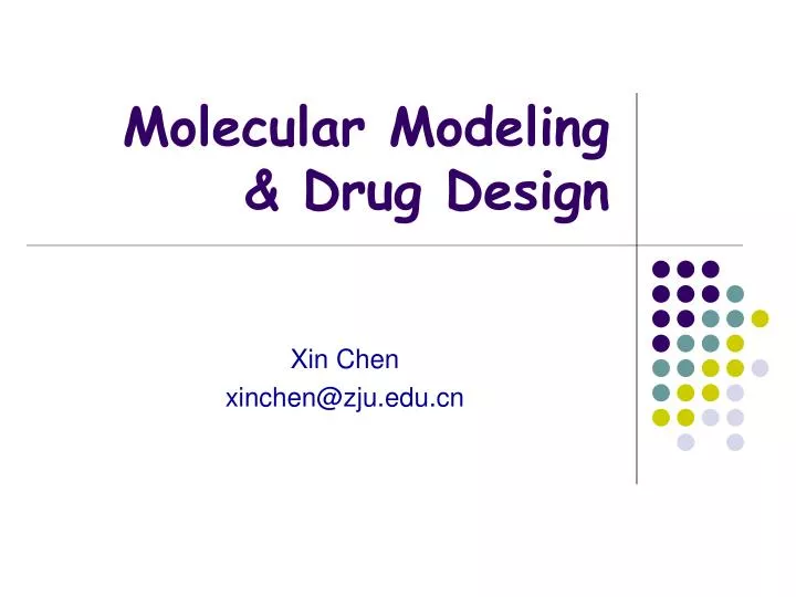 molecular modeling drug design