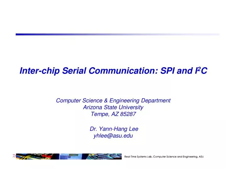 inter chip serial communication spi and i 2 c