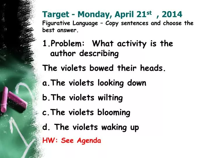 target monday april 21 st 2014