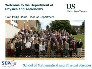 Welcome to the Department of Physics and Astronomy