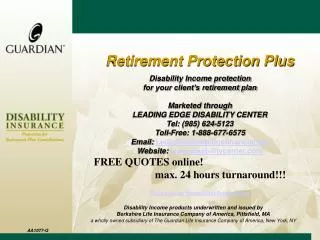 Retirement Protection Plus