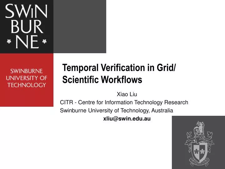 temporal verification in grid scientific workflows