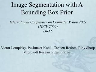 Image Segmentation with A Bounding Box Prior