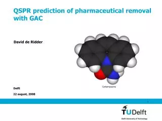 QSPR prediction of pharmaceutical removal with GAC
