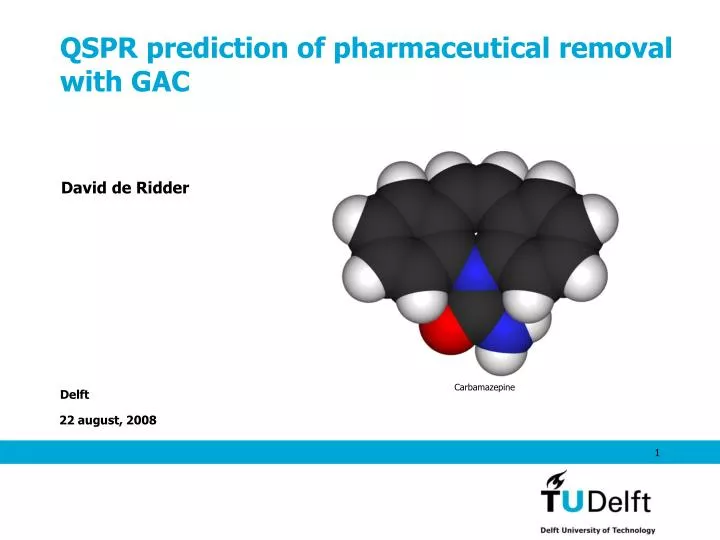 qspr prediction of pharmaceutical removal with gac