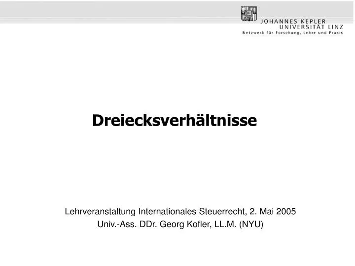 dreiecksverh ltnisse