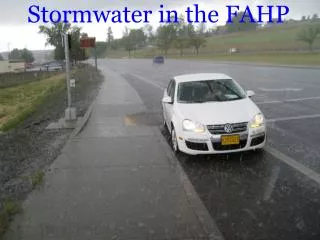 Stormwater in the FAHP