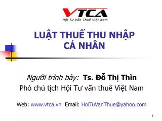 lu t thu thu nh p c nh n