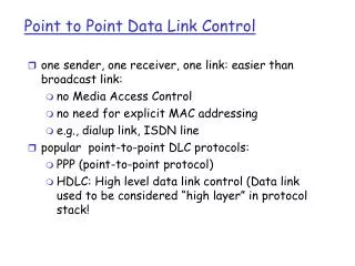 Point to Point Data Link Control