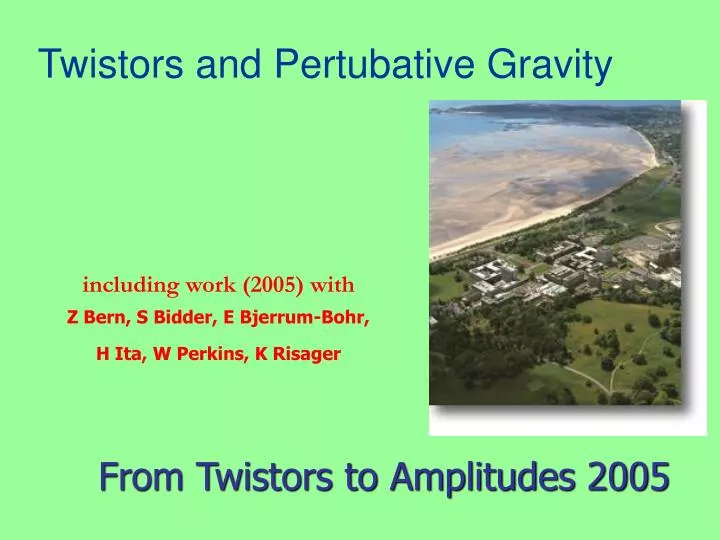 twistors and pertubative gravity