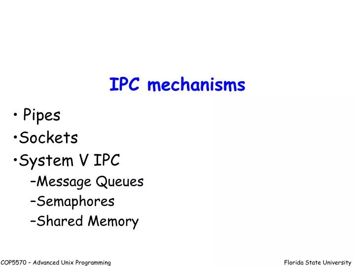 ipc mechanisms
