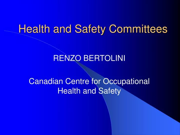 health and safety committees