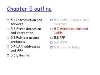 chapter 5 outline