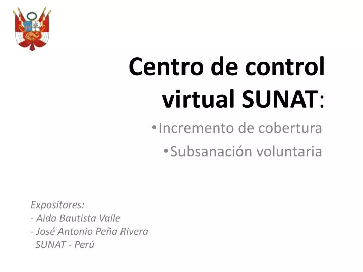 centro de control virtual sunat