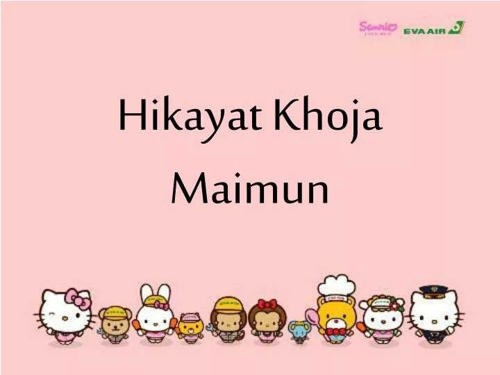 hikayat khoja maimun