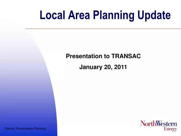 local area planning update