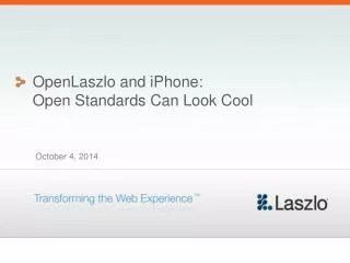 OpenLaszlo and iPhone: Open Standards Can Look Cool