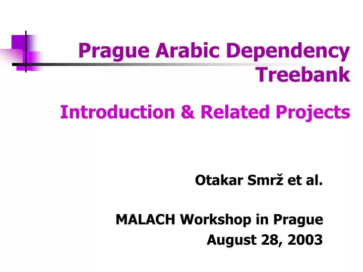 prague arabic dependency treebank