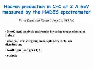 Hadron production in C+C at 2 A GeV measured by the HADES spectrometer