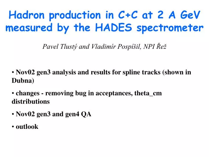 hadron production in c c at 2 a gev measured by the hades spectrometer