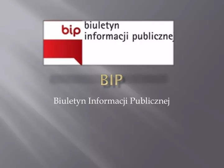 biuletyn informacji publicznej