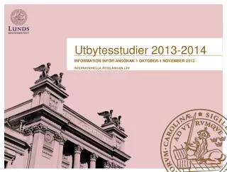 utbytesstudier 2013 2014