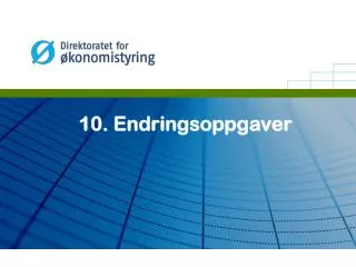 10 endringsoppgaver