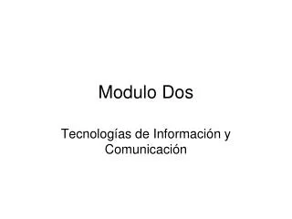 modulo dos