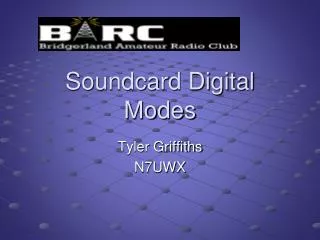 Soundcard Digital Modes