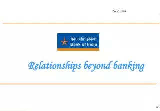 Relationships beyond banking