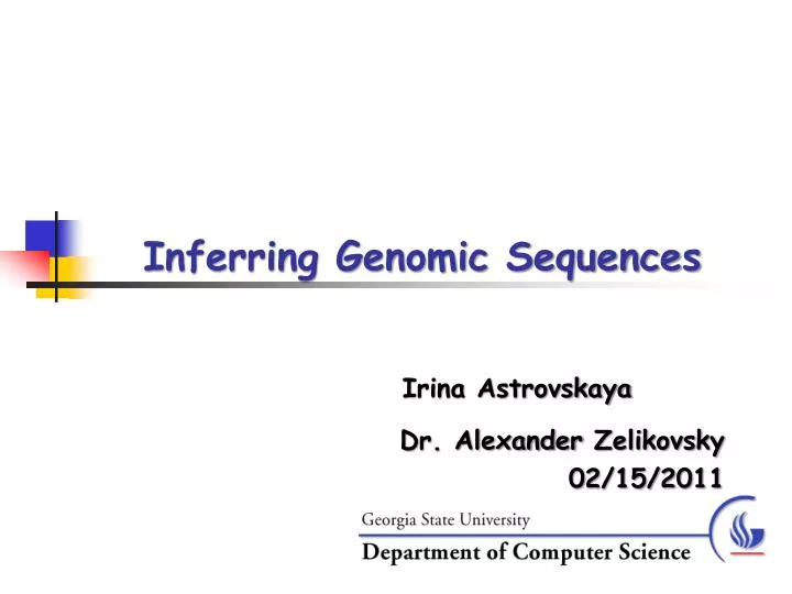 inferring genomic sequences