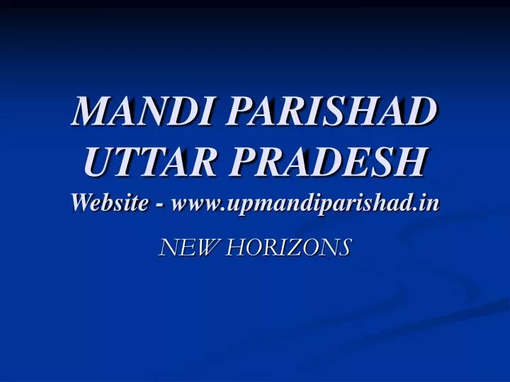 mandi parishad uttar pradesh website www upmandiparishad in