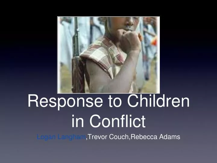 response to children in conflict