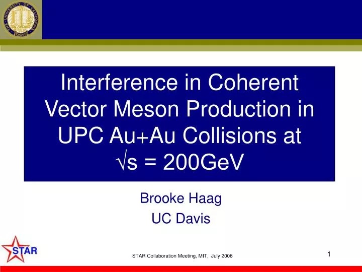 interference in coherent vector meson production in upc au au collisions at s 200gev
