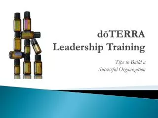 d?TERRA Leadership Training