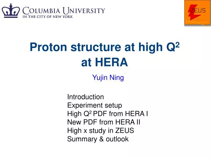 proton structure at high q 2 at hera