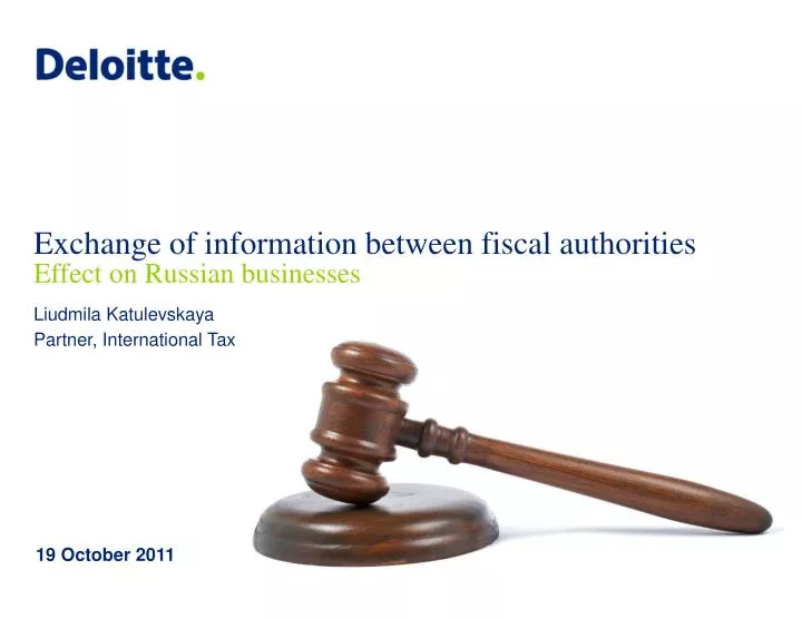 exchange of information between fiscal authorities effect on russian businesses