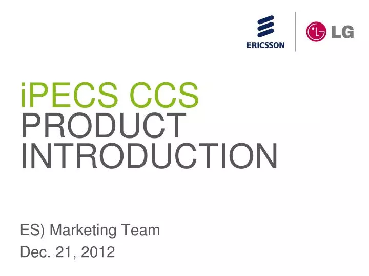 ipecs ccs product introduction