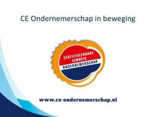 ce ondernemerschap in beweging