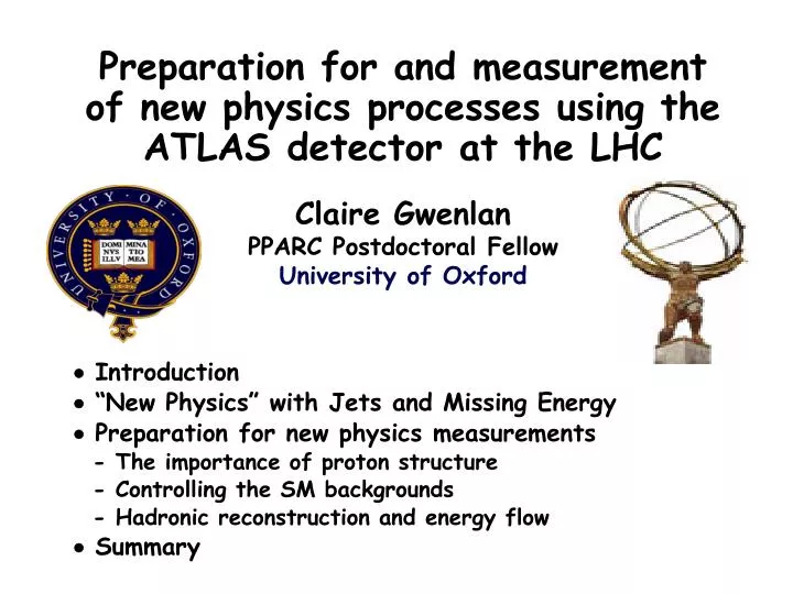 preparation for and measurement of new physics processes using the atlas detector at the lhc