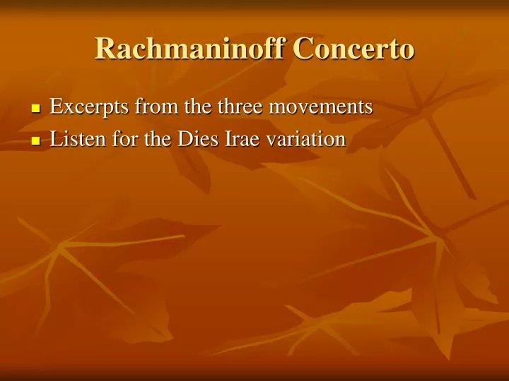 rachmaninoff concerto