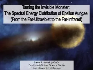Taming the Invisible Monster: The Spectral Energy Distribution of Epsilon Aurigae