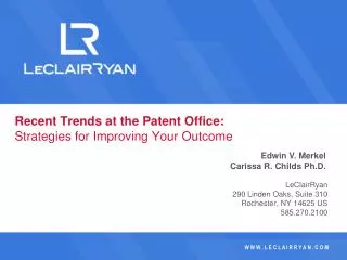 Recent Trends at the Patent Office: Strategies for Improving Your Outcome